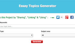 Essay Topic Generator Press Release